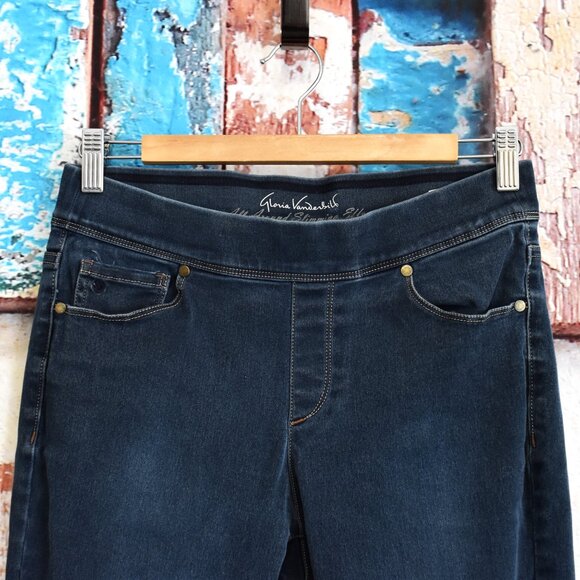 Women's Gloria Vanderbilt Avery Slim Jeans Pull On SIZE 6 Missy PRE-OWNED - Picture 2 of 9
